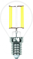 Лампочка светодиодная филаментная LED-G45-SLF LED-G45-4W/3000K/E14/CL/SLF