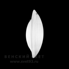 Бра 430/2ADX Chrome White Murano Glass IDL Италия  40W 43 см Хром Paradise