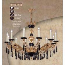 Подвесная люстра 327B 327B/12 CB BLACK