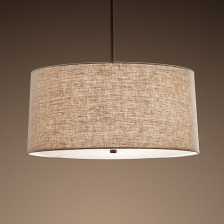 Люстра RH ROUND Linen Shade Pendant