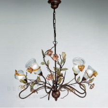 Люстра подвесная 328/5 Rosa del deserto V355/96/30 IDL Италия  40W от 49 до 109 см Рустика Dalia