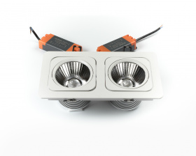 Светильник точечный карданный L6129BACOB-2x15W