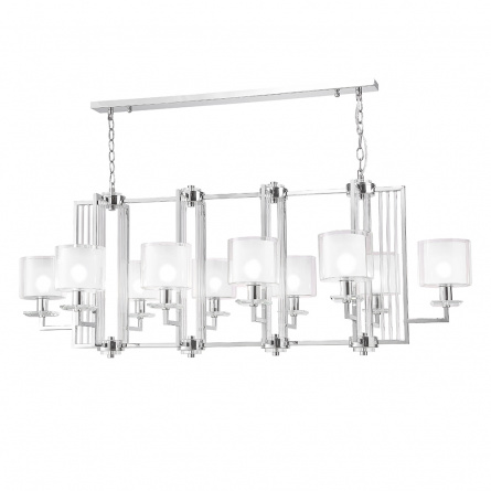 Люстры Crystal Lux NICOLAS SP10 L1300 NICKEL/WHITE фото 3