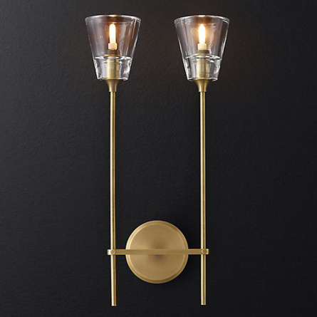 Бра RH Torche De Verre Double wall lamp фото 1
