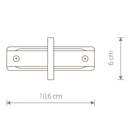Коннектор Profile Recessed Straight Connector 8968 фото 2